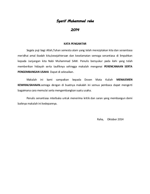 Makalah Manajemen Kewirausahaan