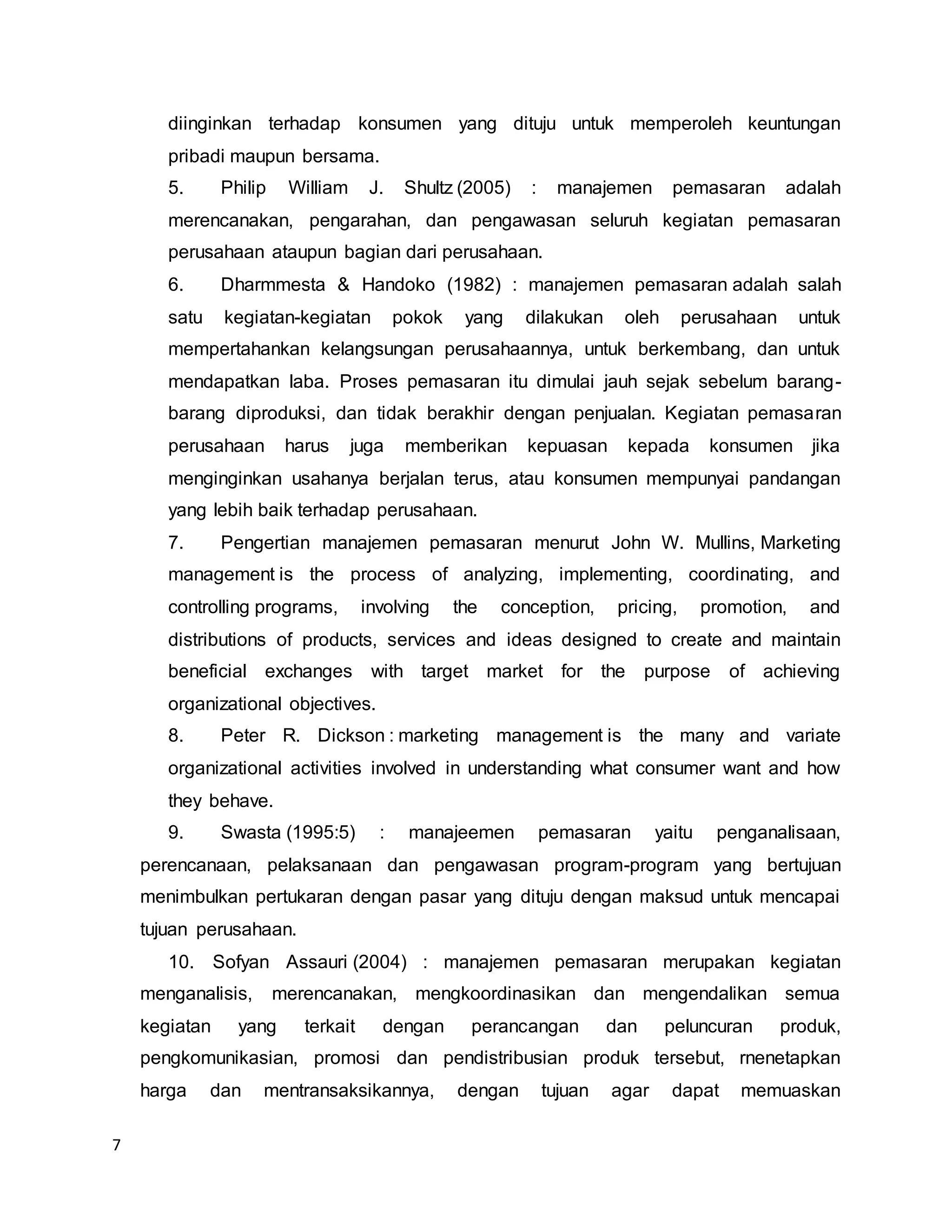 Makalah manajemen pemasaran | DOCX