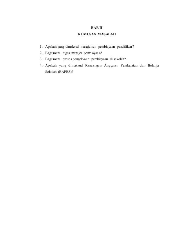 Makalah Manajemen Pembiayaan