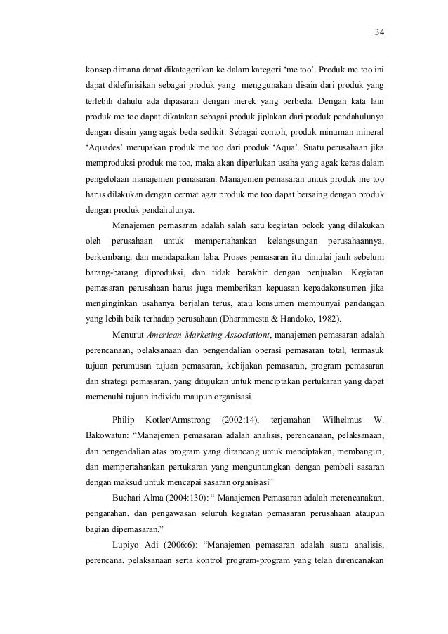 Contoh Makalah Riset Pemasaran Produk Aqua
