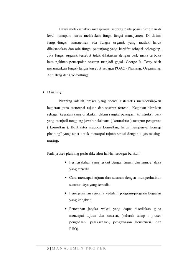 Makalah Manajemen Proyek