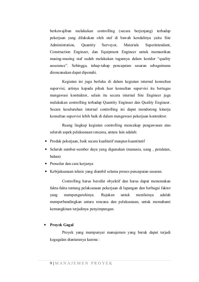 Makalah Manajemen Proyek