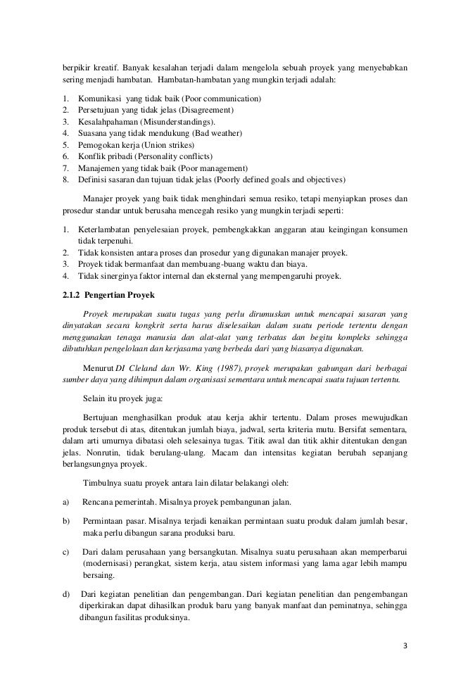 Makalah manajemen proyek sistem informasi makalah 