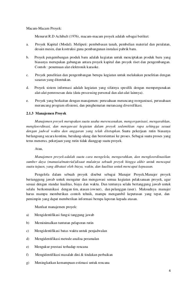 Makalah Manajemen Proyek Sistem Informasi