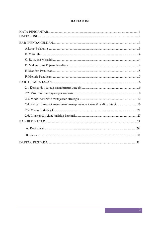 Manajemen Strategik Makalah 1