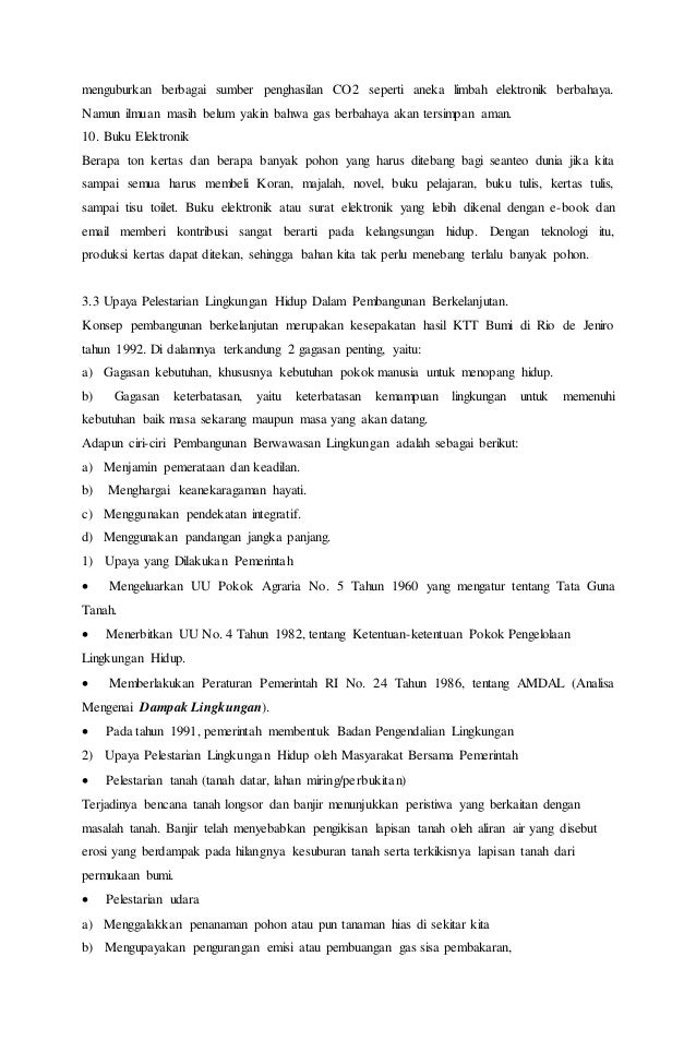 Makalah Masalah Lingkungan Hidup