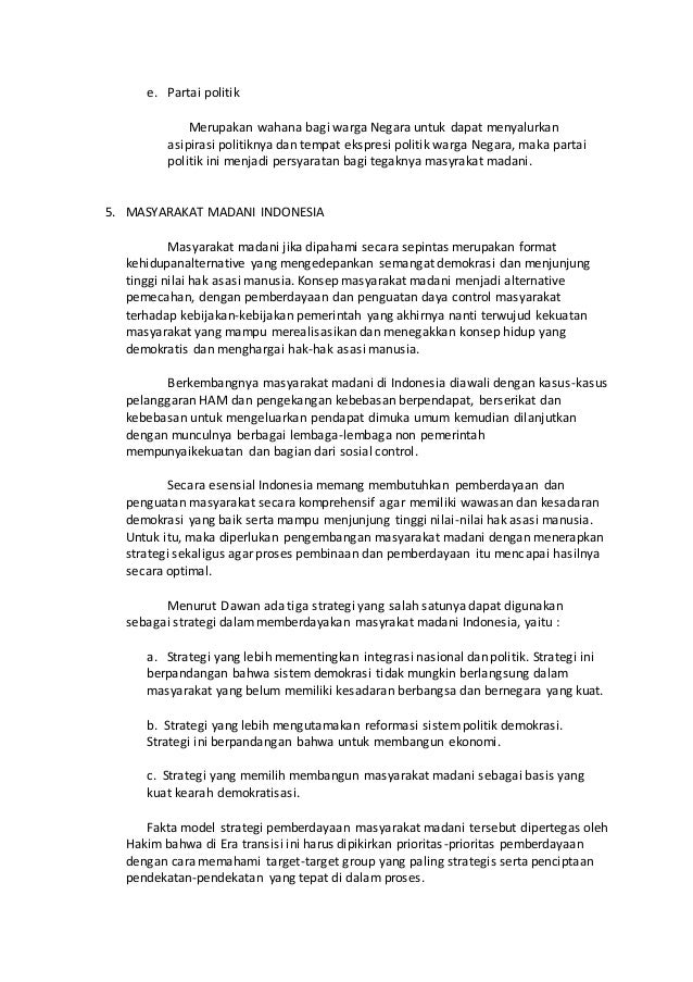 Makalah Masyarakat Madani