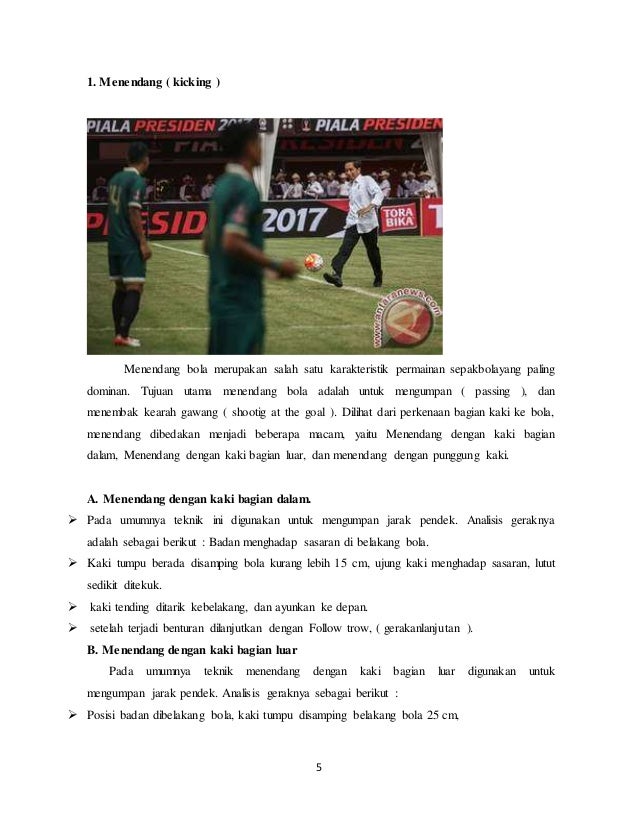 Berikut Ini Adalah Tujuan Umum Menggiring Bola Kecuali