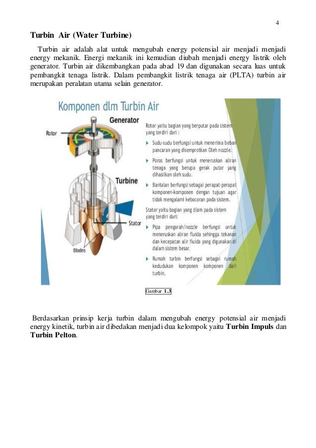 Jenis turbin dan nozzle beserta komponennya