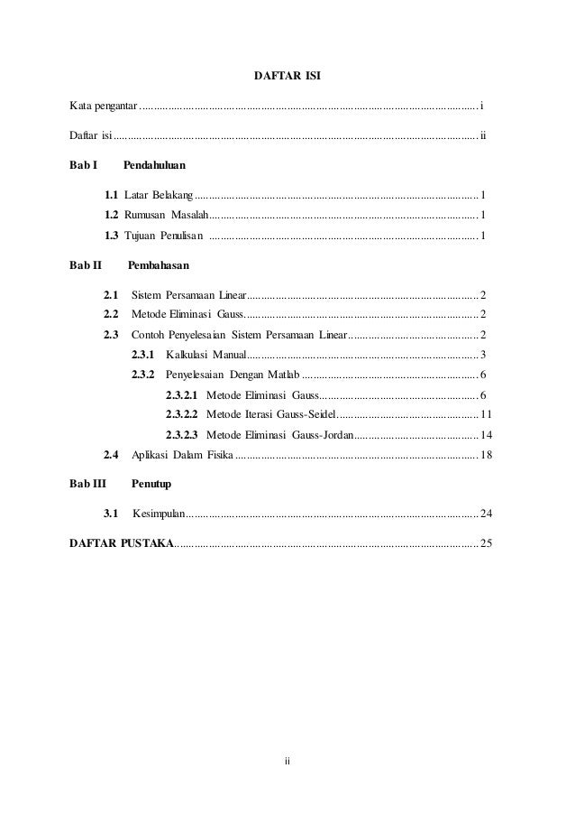 Makalah matrik dan sistem persamaan linear