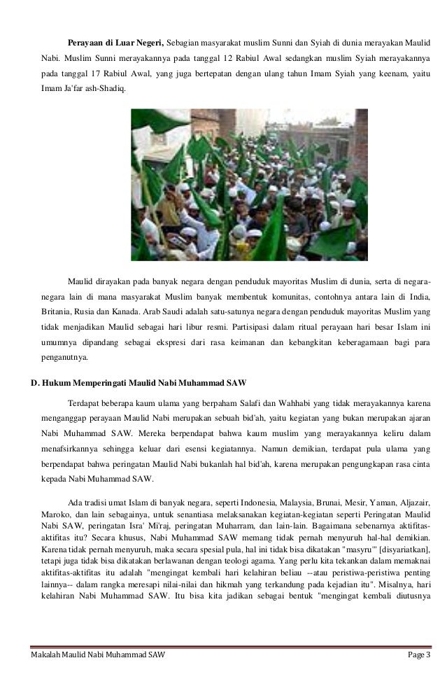 Makalah maulid nabi
