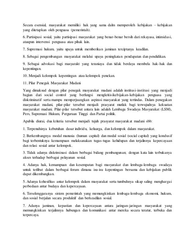Makalah Maysarakat Madani Dan Kesejahteraan Umat