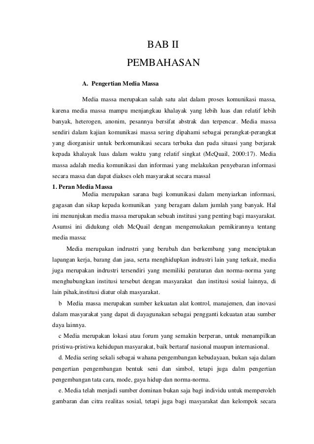 Makalah Media Masa
