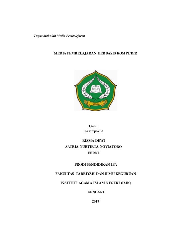 Makalah Media Pembelajaran Berbasis Komputer