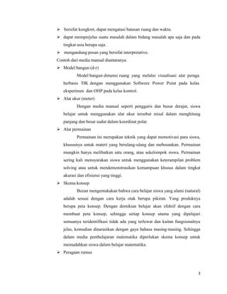Makalah media pembelajaran matematika