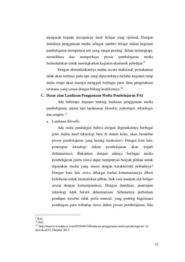 Makalah Media Pembelajaran Pai Tatik Latifatun N Dkk