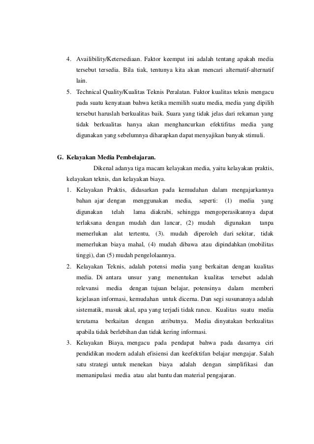 Makalah "Prosedur Pemilihan Media Pembelajaran"