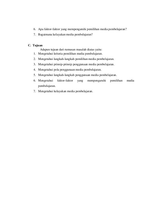 Makalah Prosedur Pemilihan Media Pembelajaran