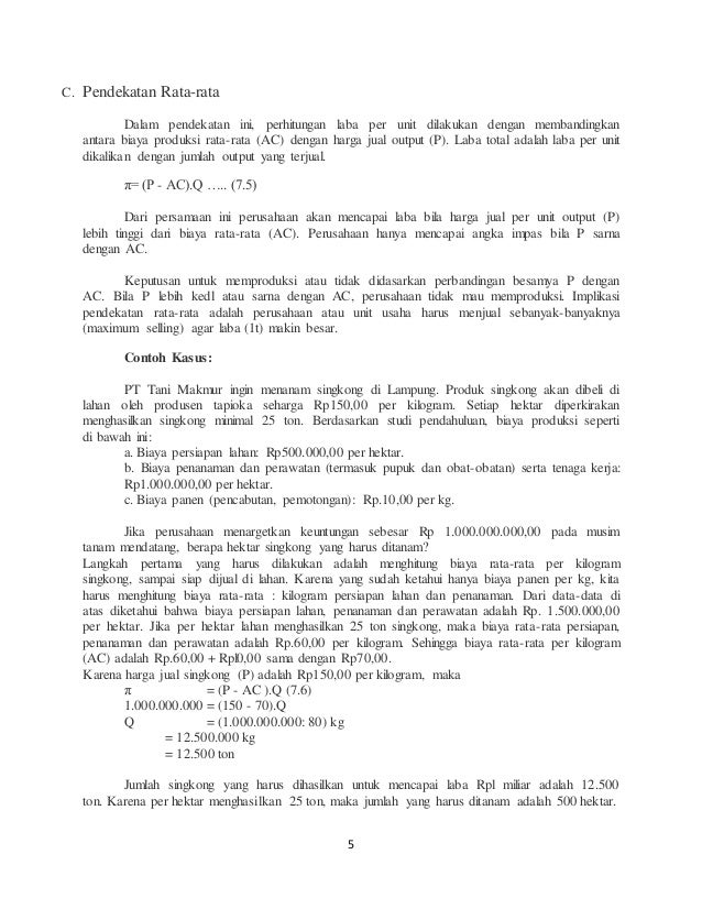 Contoh Soal Memaksimumkan Laba - Berkas Pendidikan