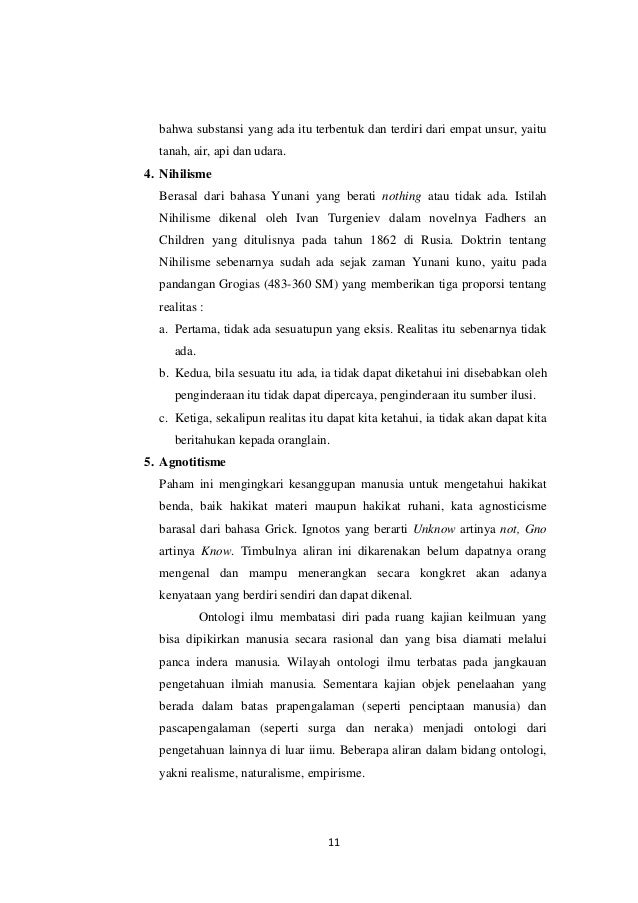 Makalah Metafisika