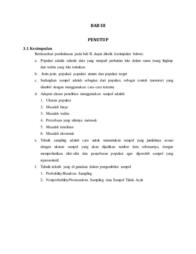 Makalah metlit populasi dan sempel