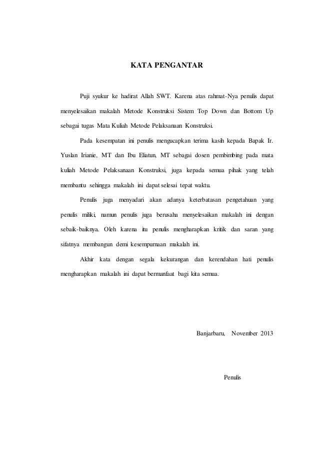 Makalah Metode Pelaksanaan Konstruksi