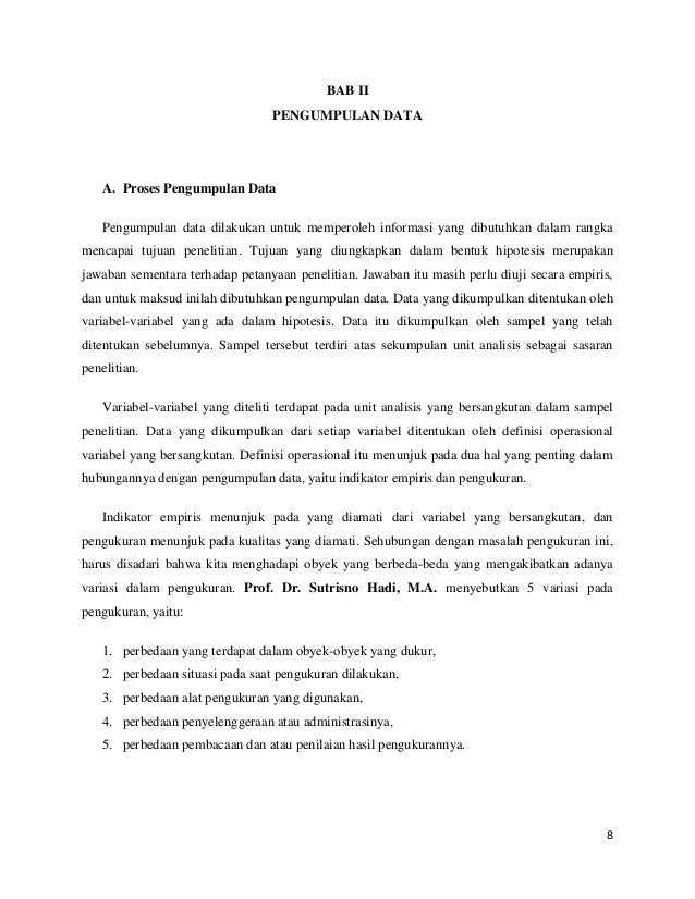 Contoh Makalah Variabel Penelitian