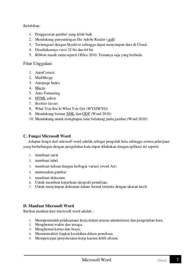 Makalah Microsoft Word