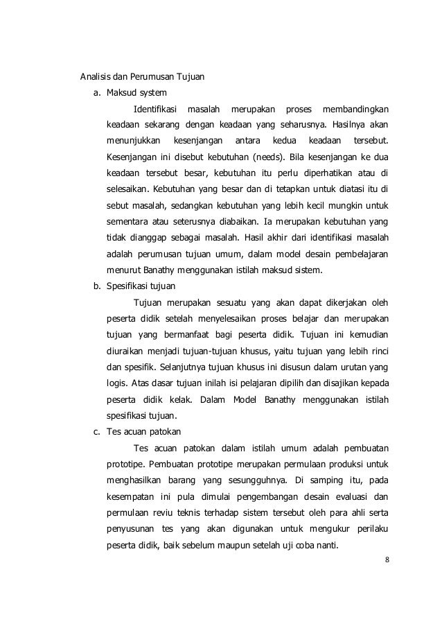 Makalah Asumsi Dasar Dan Definisi Desain Instruksional Dan 