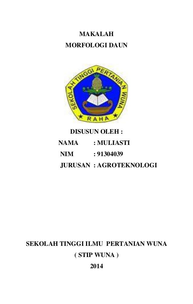 Makalah morfologi daun