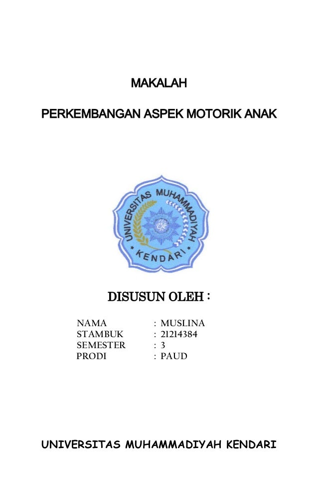 Makalah motorik anak usia dini