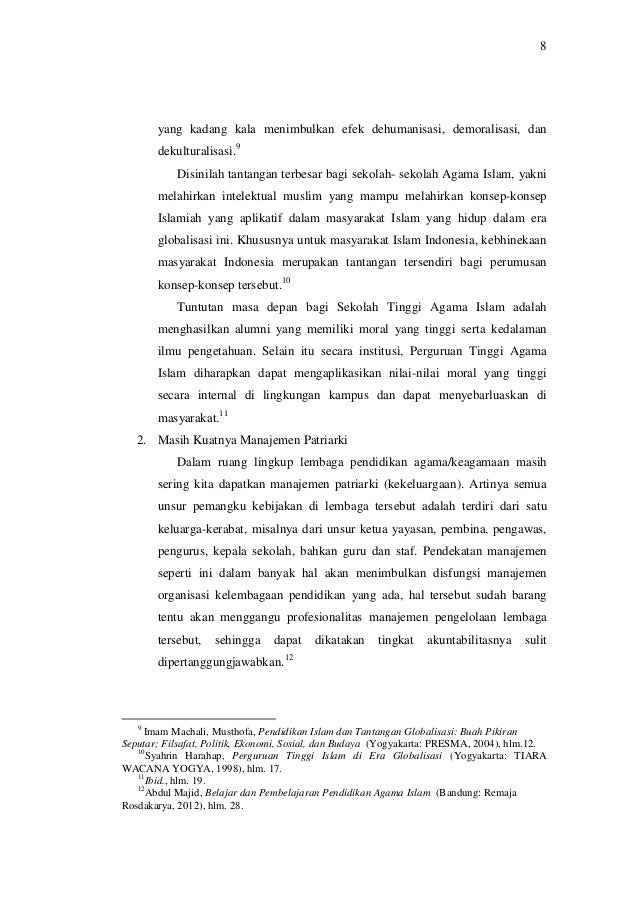 Makalah Manajemen Pendidikan Islam Pdf