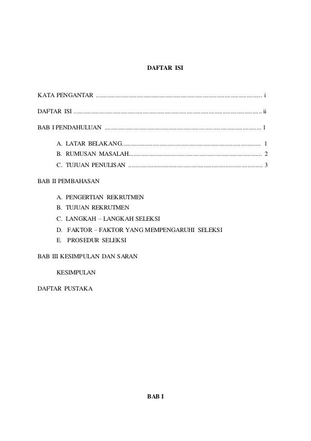 Contoh Makalah Rekrutmen Sdm Soal Matpel