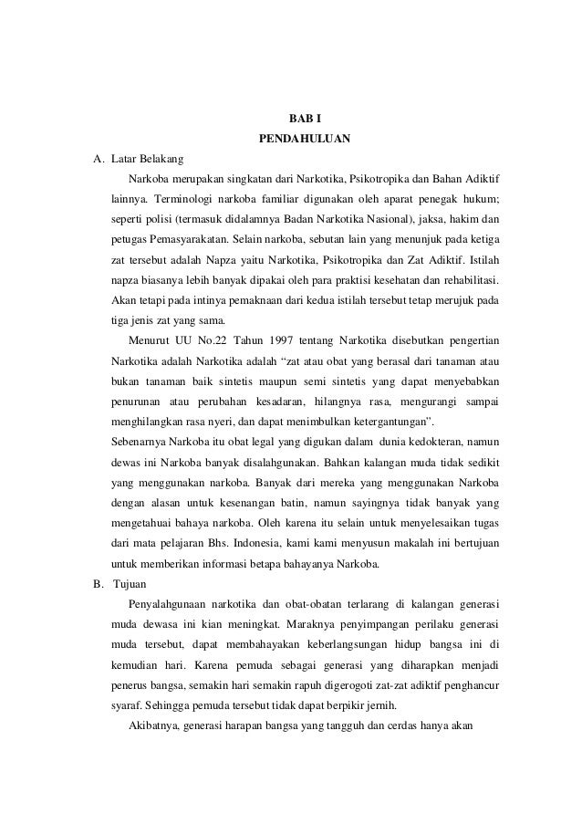 Makalah Narkoba
