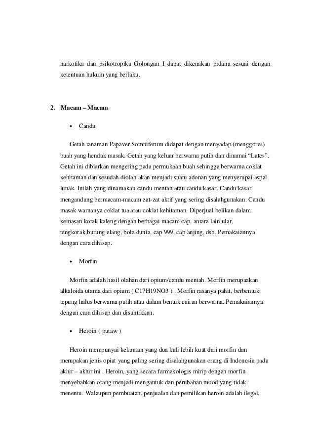Makalah Narkoba