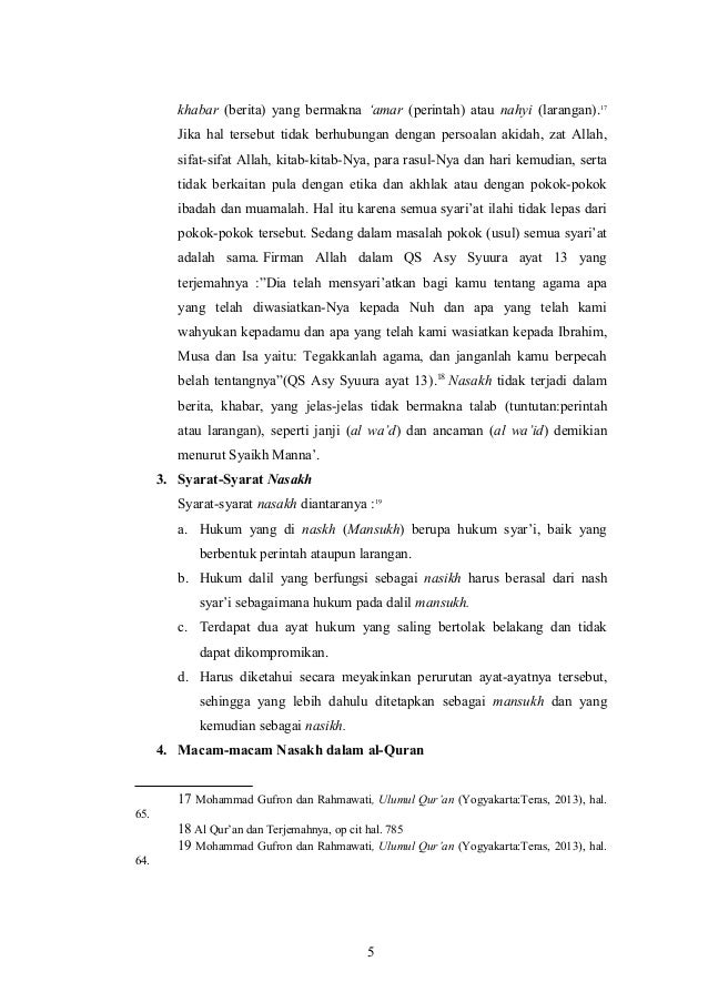 Makalah Nasikh Mansukh