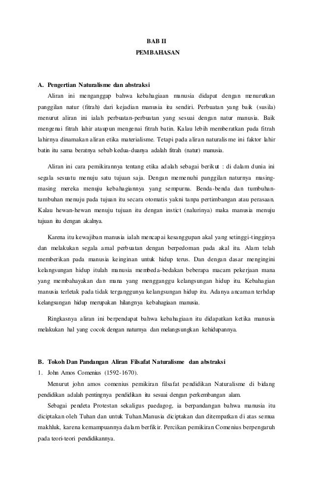 Makalah Naturalisme Dan Abstraksi
