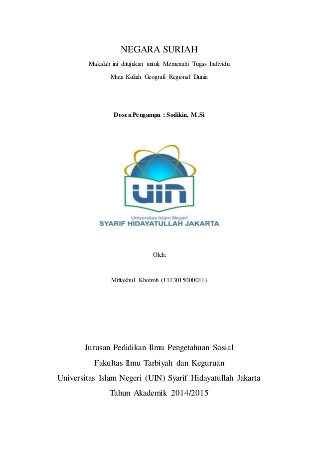Makalah Negara Suriah