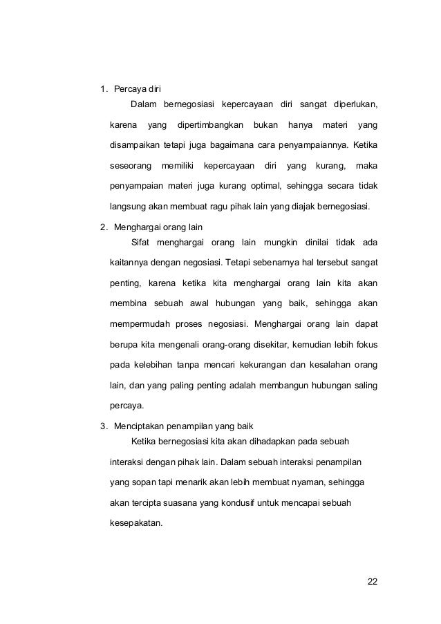 Makalah Negosiasi