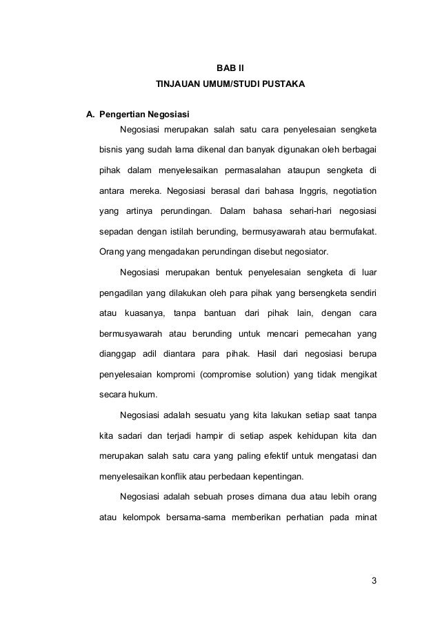 Makalah Negosiasi