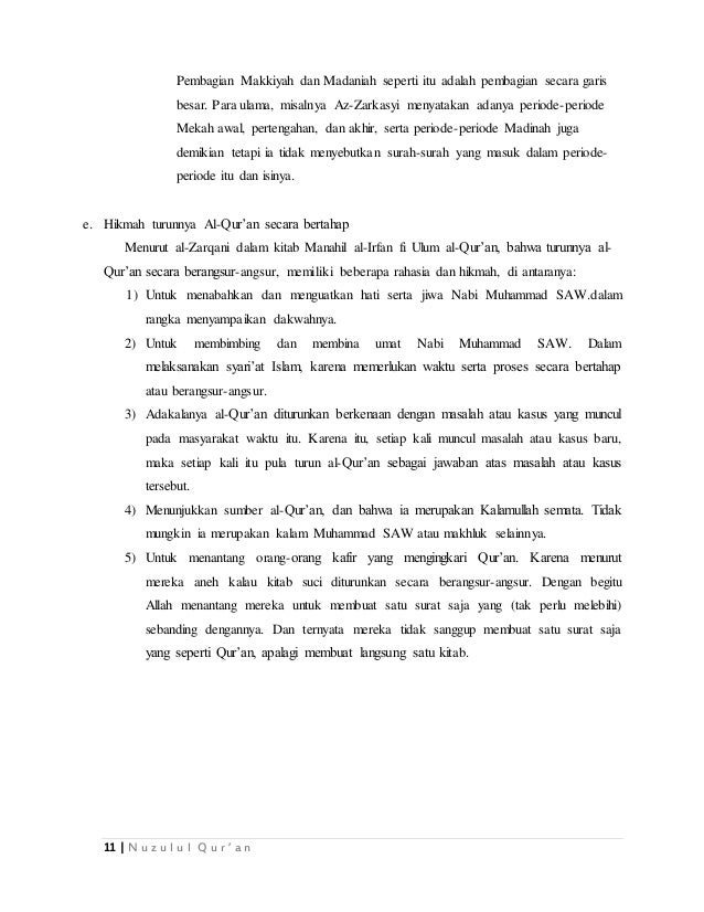 Makalah Nuzulul Qur An