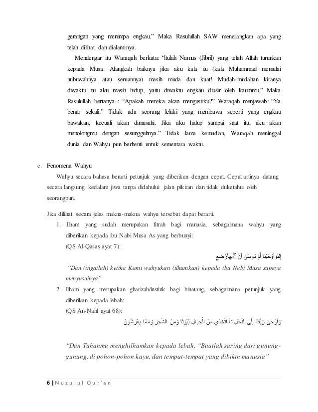 Makalah Nuzulul Qur An