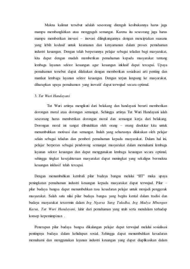 Contoh Makalah Tentang Industri Jasa Keuangan Berkas Makalah