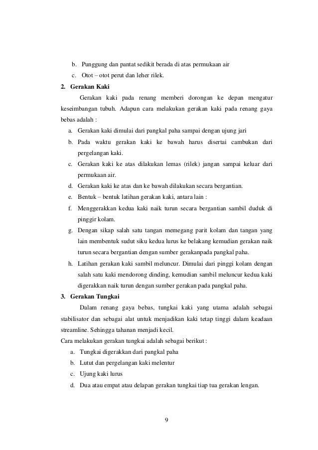Makalah Olahraga Renang