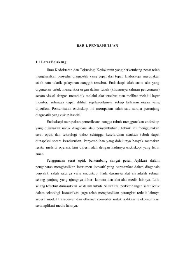 Makalah Aplikasi Fiber Optic