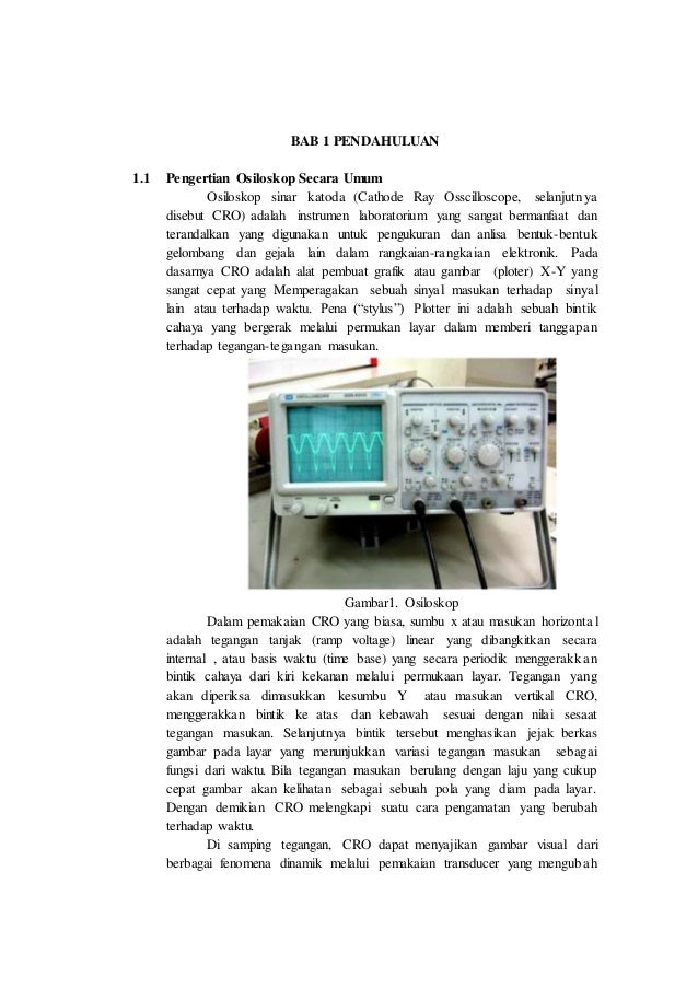 Makalah Osiloskop