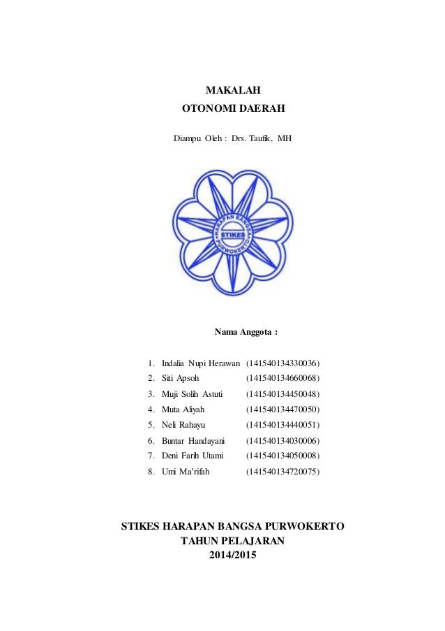 Makalah Otonomi Daerah