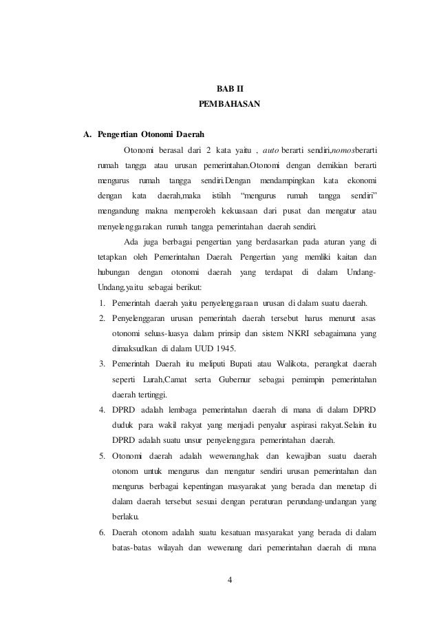Makalah sejarah perkembangan otonomi daerah di indonesia
