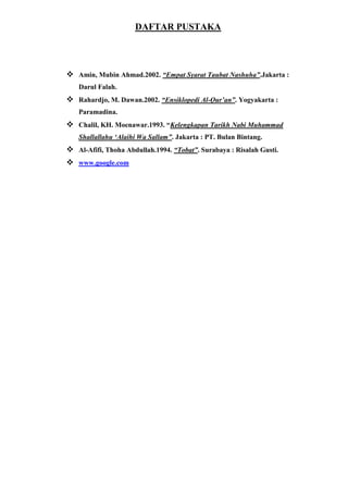 Orang yang mengembalikan secara totalitas fitrah dirinya selaku insan kepada Allah selaku pencipta, Al-Khalik. Dengan kata lain, tidak mempersekutukan Allah dengan segala sesuatunya. Maka konsekwensinya, ia akan menjadi hamba yang rela, puas, dan taat diatur dengan aturan Allah dan Rasul-Nya. Sudah barang tentu ia pula yang menjadipemelihara dan pembela bagi agama Allah yang setia darigangguan apapun yang akan merusak fitrah manusia dari penghambaan kepada Khaliknya.