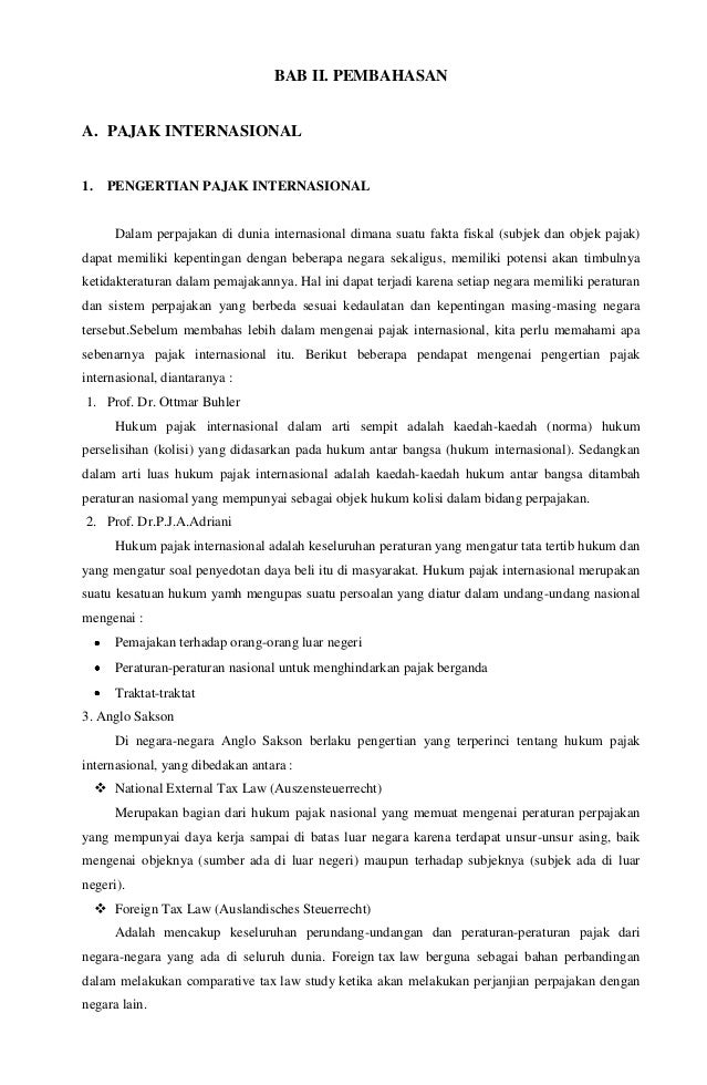 Makalah Pajak Internasional